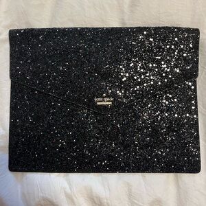 Kate Spade Black Glitter Laptop Bag